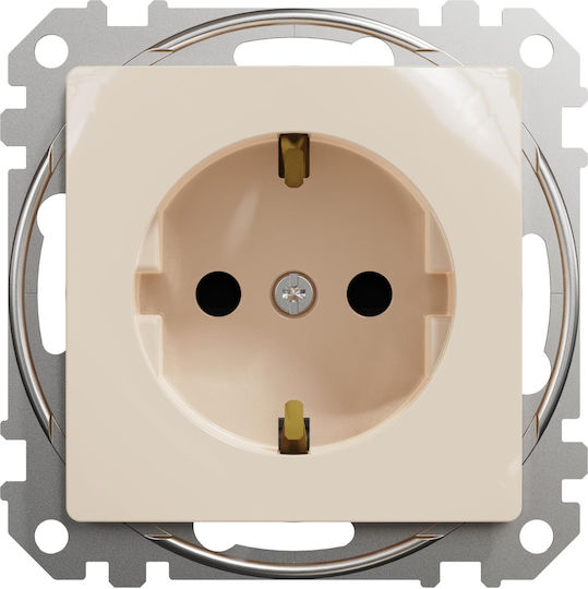 Schneider Electric Sedna Design Single Power Safety Socket Beige