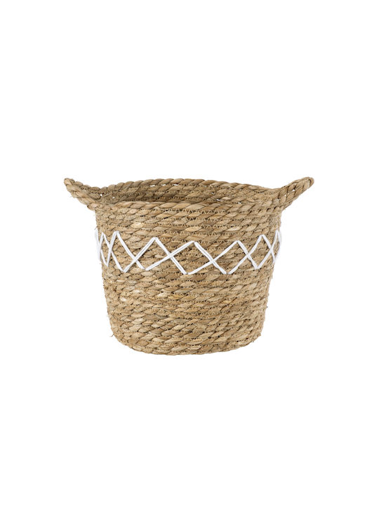 GloboStar Zakynthos Planter Beige with Stand 20cm.