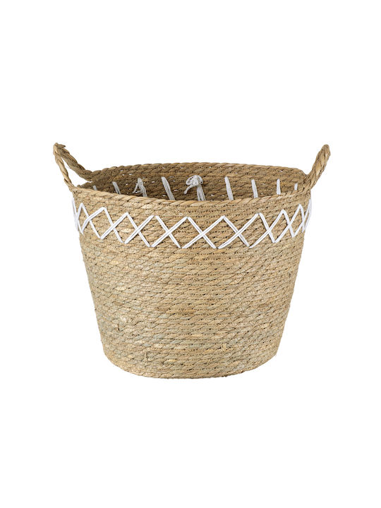 GloboStar Zakynthos Planter Beige with Stand 20cm.