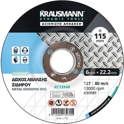 Krausmann AC13930 Schneidscheibe 115mm 5Stück