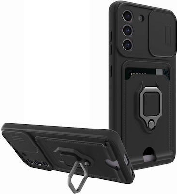 Bodycell Multifunction Back Cover με Λουράκι Μαύρο (Galaxy S21 FE 5G)