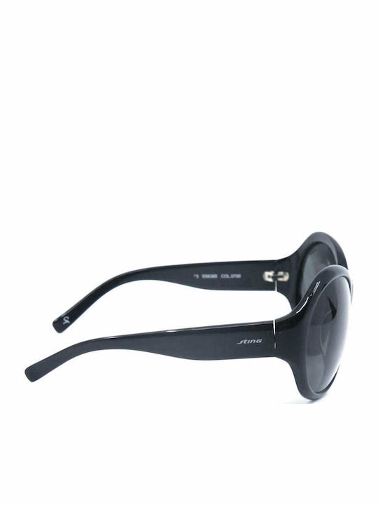 Sting Women's Sunglasses with Black Plastic Frame and Black Lens 6365 0700
