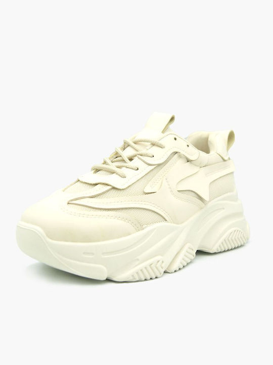 Joya Γυναικεία Chunky Sneakers Μπεζ