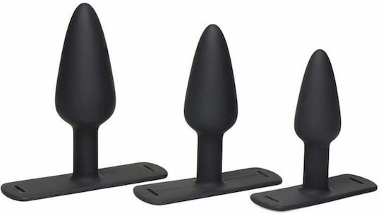 XR Bum-Tastic Trainer Πρωκτικές Σφήνες Σετ Μαύρες 3τμχ