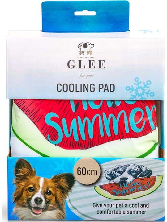 Glee Hello Summer Στρώμα Σκύλου Στρογγυλό Δροσιστικό Γαλάζιο 60x60εκ.