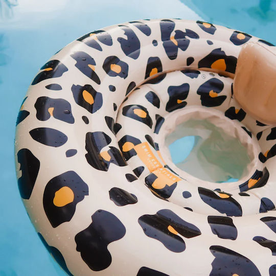 Swim Essentials Baby-Safe Swimming Aid Swimtrainer 69cm for 6 up to 12 Months Beige Leopard