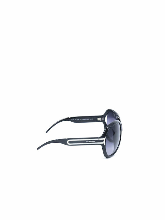 Gianfranco Ferre Women's Sunglasses with Black Plastic Frame and Gray Gradient Lens FF686 03