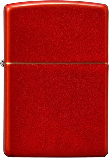 Zippo Класически Ветроустойчив Запалка Пламък Металик Червен Матиран
