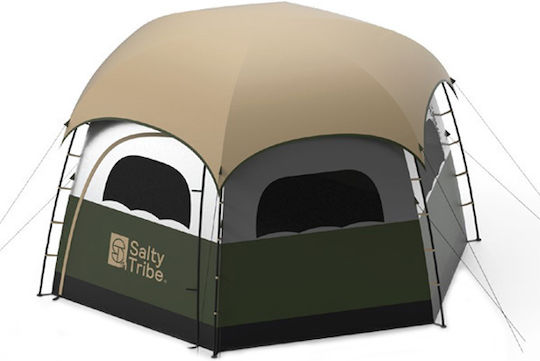 Salty Tribe Hexagon Sky View Camping Tent with Double Cloth 3 Seasons for 6 People 380x330x200cm