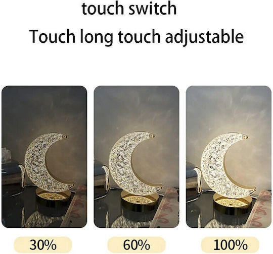 Dekoratives Tischlampen LED Richtig Einstellbares Weiß Mondlicht 18cm