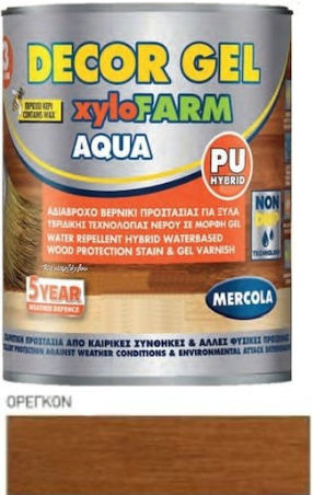 Mercola Decor Gel Xylofarm Aqua Wasser Oregon Satin,σατεν 2.5Es