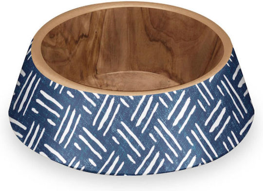 Tarhong Indigo Oasis Large Plastic Food Bowl for Dog & Cat 1.124lt