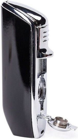 Cohiba Αναπτήρας Flamme Winddicht mit Jet-Flamme in Schwarz Farbe