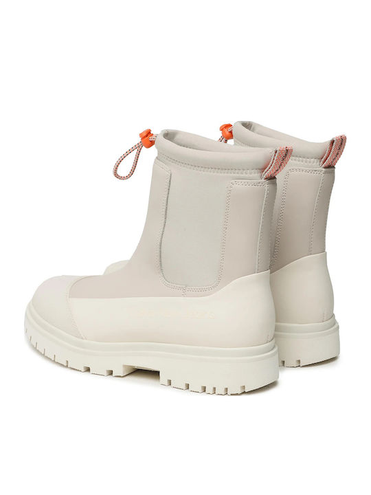 Stiefeletten Damen Weiß