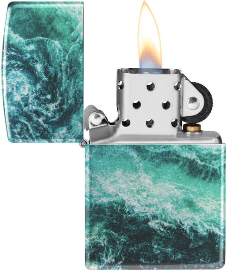 Zippo Brichetă Flacără Rezistent la vânt Rogue Wave Design