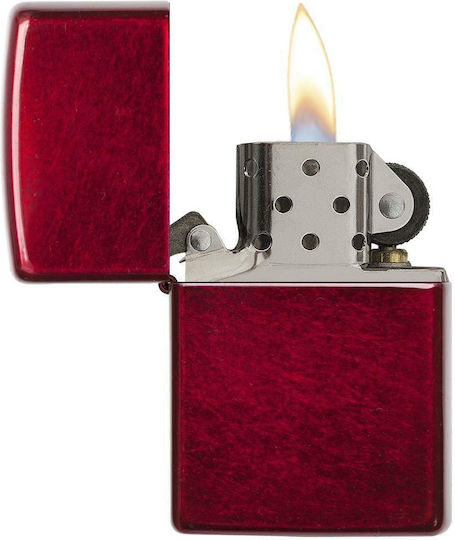 Zippo Reg Windproof Flame Lighter In Red Colour