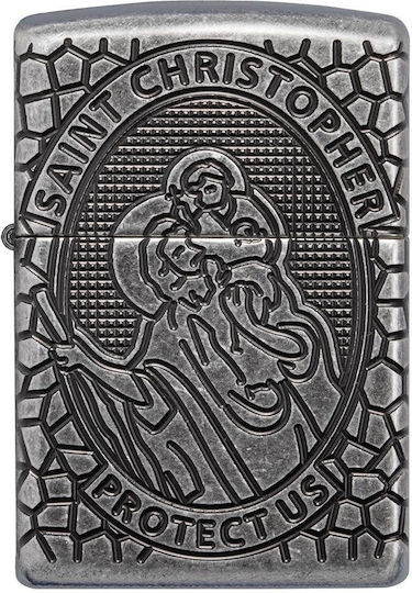 Zippo Armor Αντιανεμικός Αναπτήρας Φλόγας St. Christopher