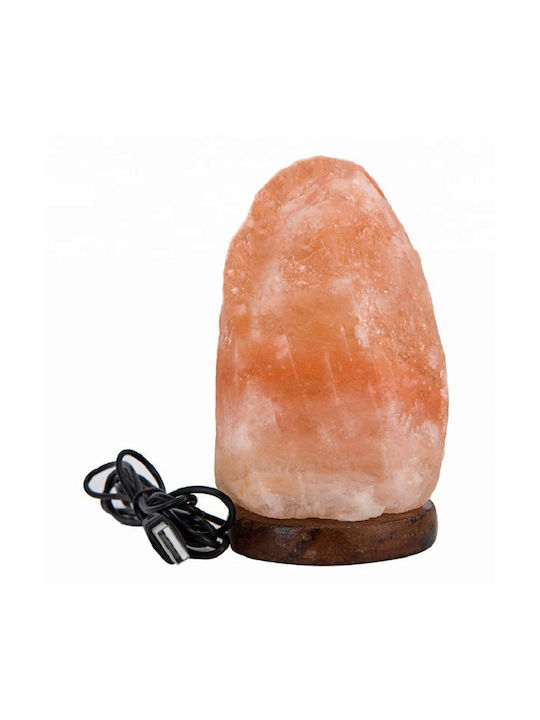 Dekorative Lampe Himalaya-Salz Orange