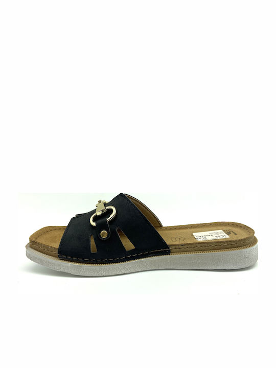 Women's Flat Sandals Anatomic in Black Color