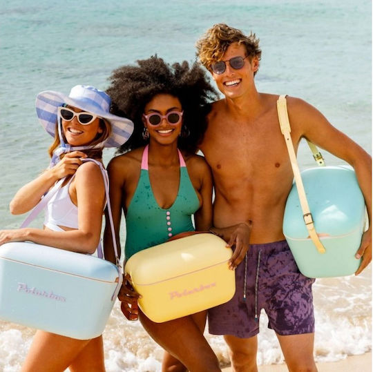 Polarbox Classic & Pop Style Φορητό Ψυγείο 12lt Nude-Olive Green