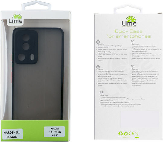 Lime Hardshell Fusion Full Camera Protection Back Cover Plastic / Silicone Green (Xiaomi 13 Lite)