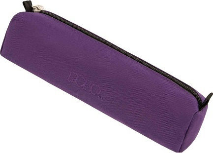 Polo Cord Κασετίνα Βαρελάκι Μωβ Σκούρο