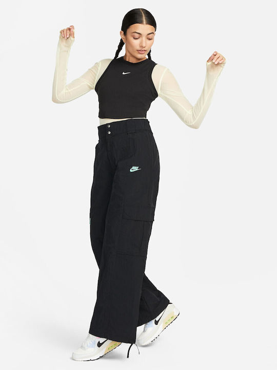 Sportswear Γυναικεία Αθλητική Μπλούζα Αμάνικη Μαύρη