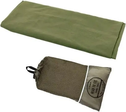 Snugpak Πετσέτα Microfiber Προσώπου Αντιβακτηριδιακή σε Θήκη Χακί 125x120εκ.