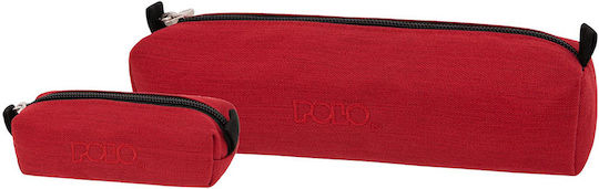 Polo Federmäppchen Zylinderförmig Red