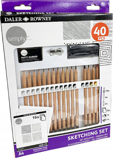Daler Rowney Simply Malsets 34.2x23.5cm 40Stück