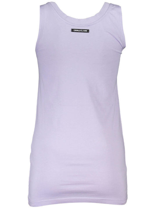 Roberto Cavalli Damen Sportliches Bluse Ärmellos Lila