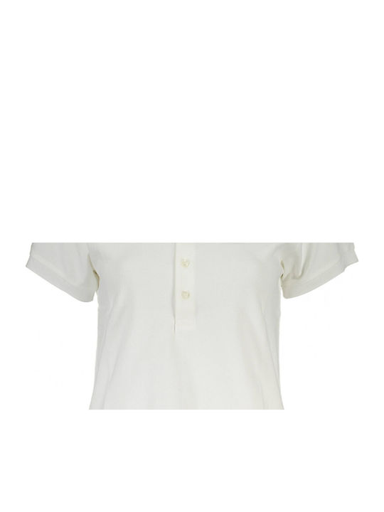 Women's Polo Blouse Short Sleeve White