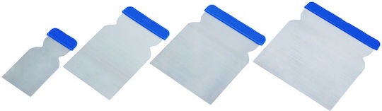 Lux Tools Στοκαδόρος Μεταλλικός 120x128mm με Πλαστική Λαβή Σετ 4τμχ