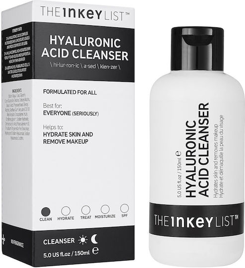 The Inkey List Hyaluronic Acid Cleanser Gel Față 150ml