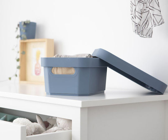 Cyclops Plastic Storage Box with Lid Gray 36x27.5x13.5cm