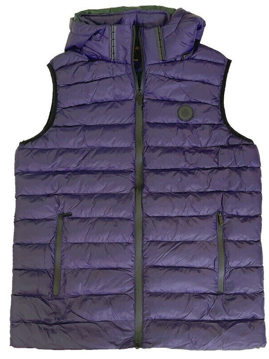Sleeveless Jacket Waterproof and Windproof Blue