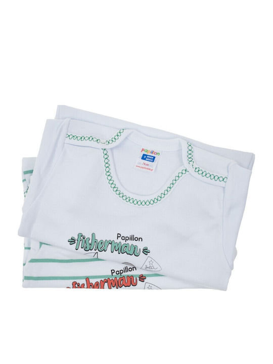 Papillon Kids Mâneca scurta Verde 2buc