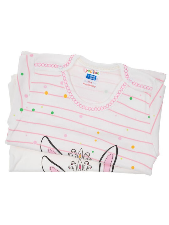 Papillon Kids Set Baby Unterwäsche Strampler Kurzärmelig Rosa