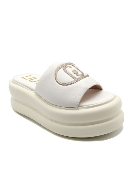 Women's Flat Sandals Flatforms White
