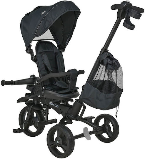 Bebe Stars 360° Aviator Foldable & Convertible 5 in 1 for 1-5 Years Old Black