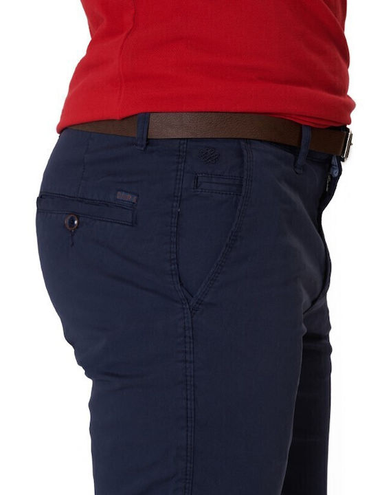 Trousers Chino Elastic Blue