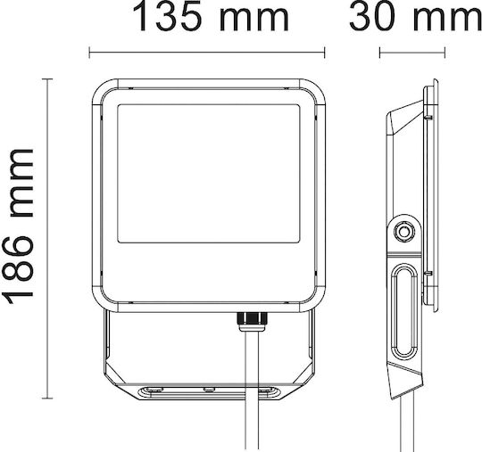 Bot Lighting LED Flood Light 20W Natural White 4000K