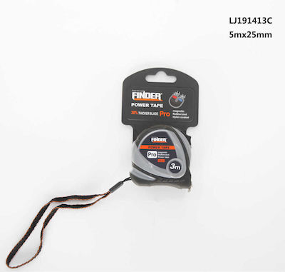 Finder Tape Measure with Auto-Rewind 25mm x 5m