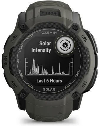 Garmin Instinct 2X Solar 50mm Waterproof Smartwatch with Heart Rate Monitor (Moss)