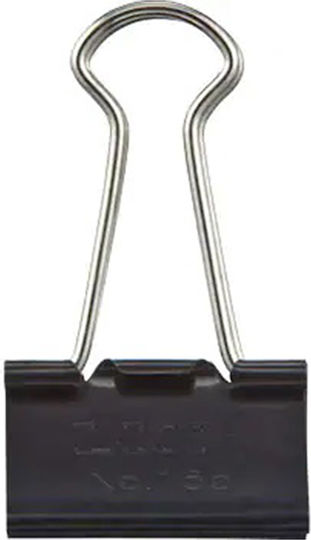 Lion Metallic Clips 41mm Black 10pcs
