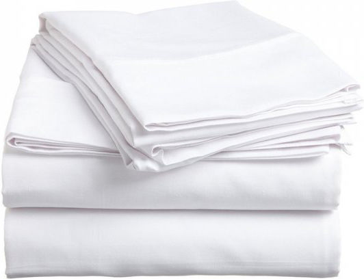 Lino Home Lido Hotel Sheet White Queen Size 240x270cm 100% Cotton 1pcs