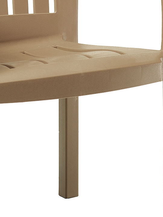 Outdoor-Stuhl Polypropylen Expand Braun 59x60x87εκ.