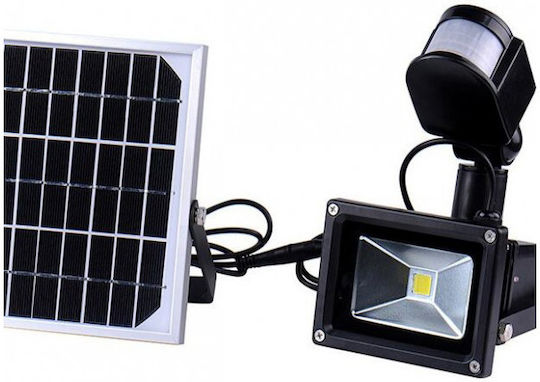 Factory Ηλιακός Προβολέας LED 20W Ψυχρό Λευκό 6000K