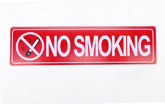 Sign Sticker "Prohibition of Smoking " 19x5cm