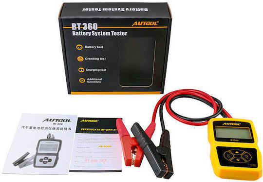 Autool Tech Ψηφιακό Battery Tester με Κροκοδειλάκια